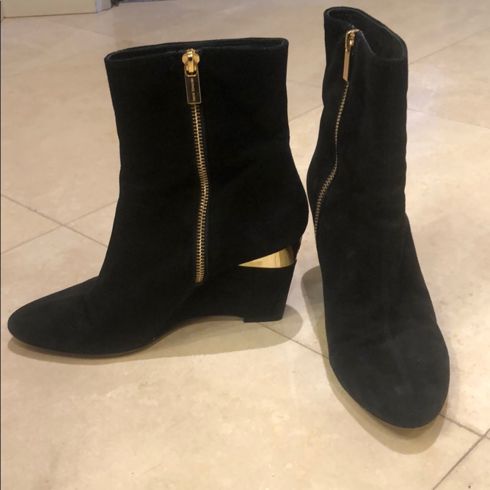 Michael Kors suede ankle booties